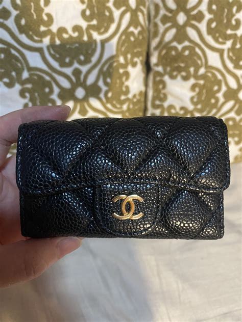 chanel key holder price|chanel card holder zip around.